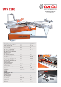 Özhür Makine 2800 Çizicili Yatar Daire Makinası