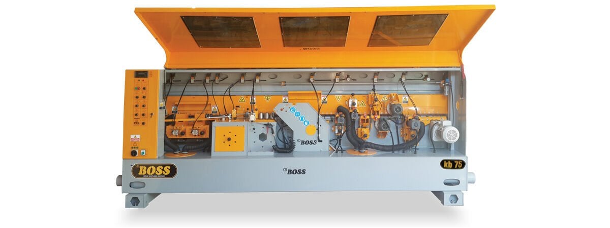 Boss KB 75 Ön Frezeli , Başson Kesmeli ,Kanal Açmalı Kenar Bantlama Makinesi