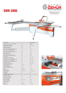 Özhür Makine 3800 Çizicili Yatar Daire Makinası